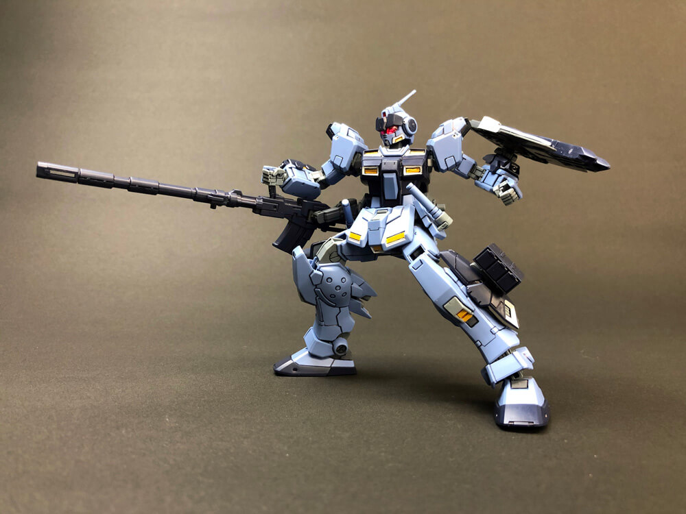 ガンプラ】HGUC 1/144 ペイルライダー（陸戦重装備仕様）、足裏やスネ
