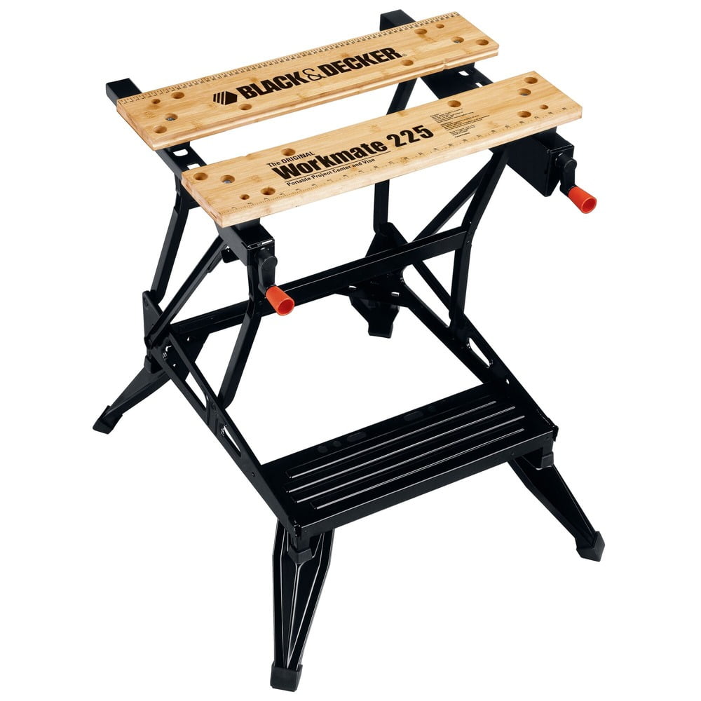 BLACK+DECKER Portable Work Bench and Vise, Heavy Steel, Adjustable