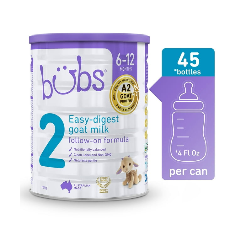 Bubs® Goat Milk Follow-on Formula Stage 2, 800g (6-12 Months