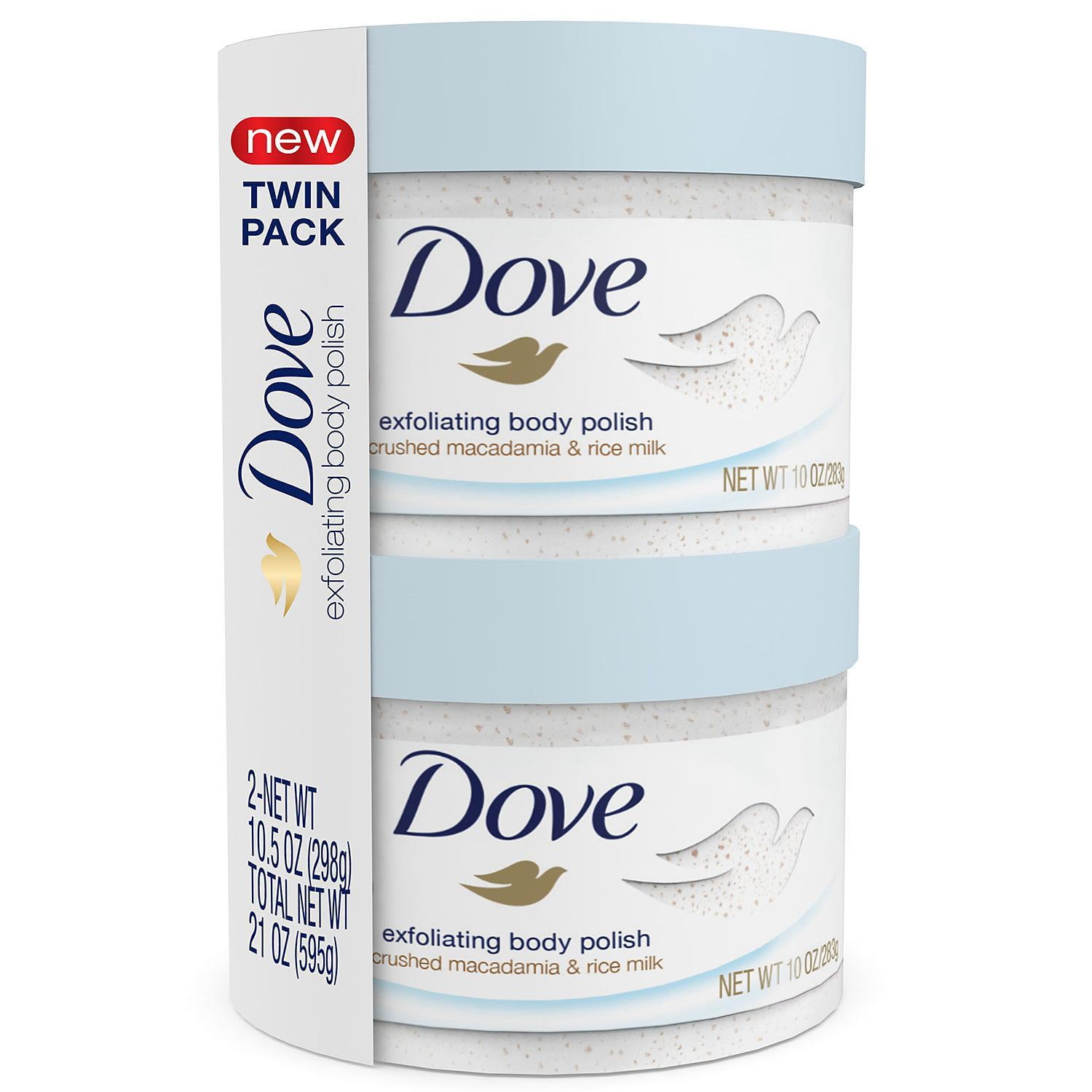 Dove Skin Exfoliator Beauty Body Polish, Crushed Macadamia & Rice
