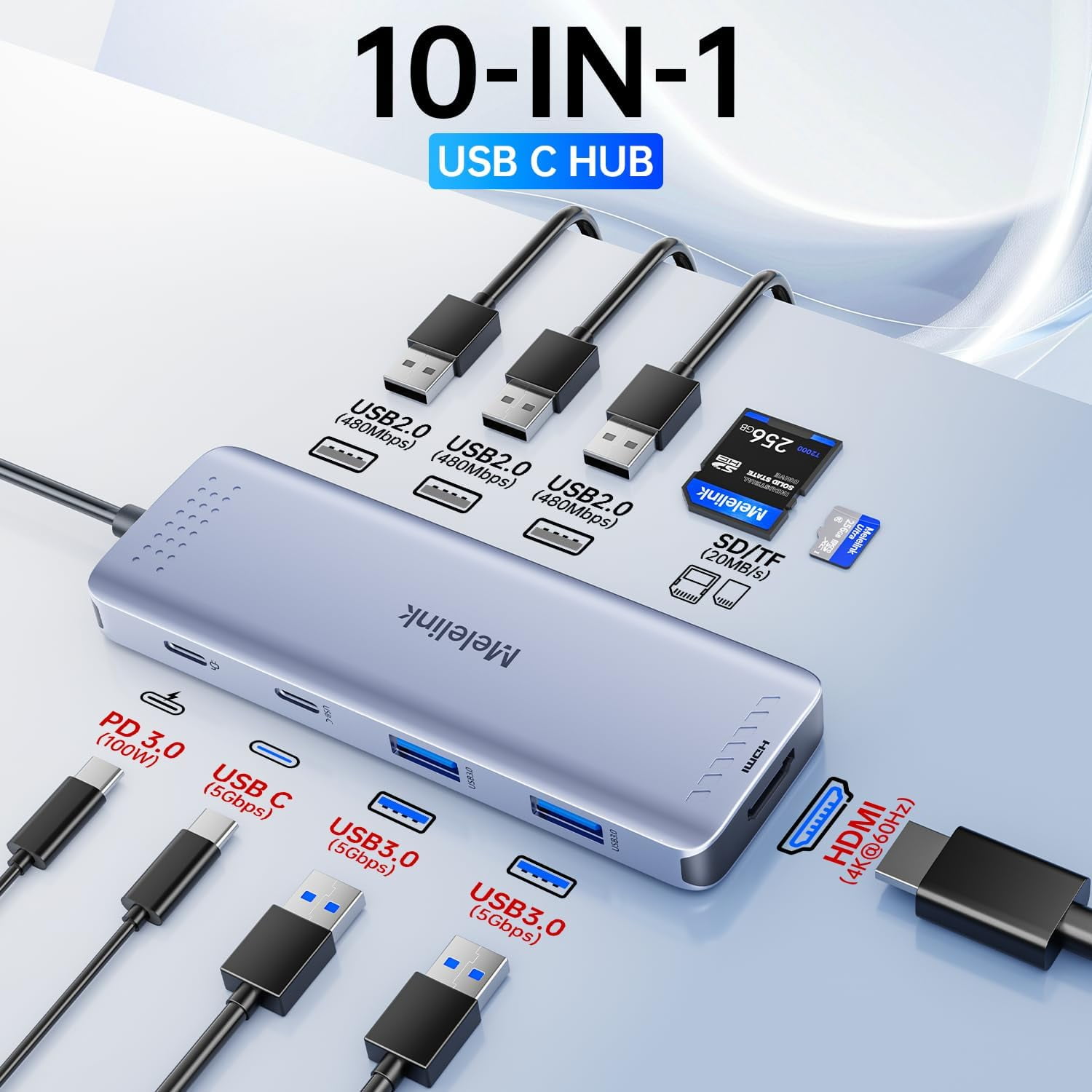 分配器・切替器 DELL 7-in-1 USB-C Multiport Adapter Amazon.com