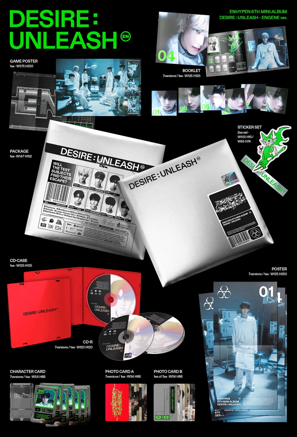 ENHYPEN 6th Mini Album, Desire: Unleash, Make Version, CD