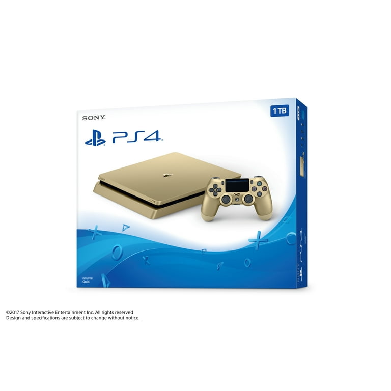 Sony PlayStation 4 Slim 1TB Gaming Console Gold 3002189 - Walmart.com