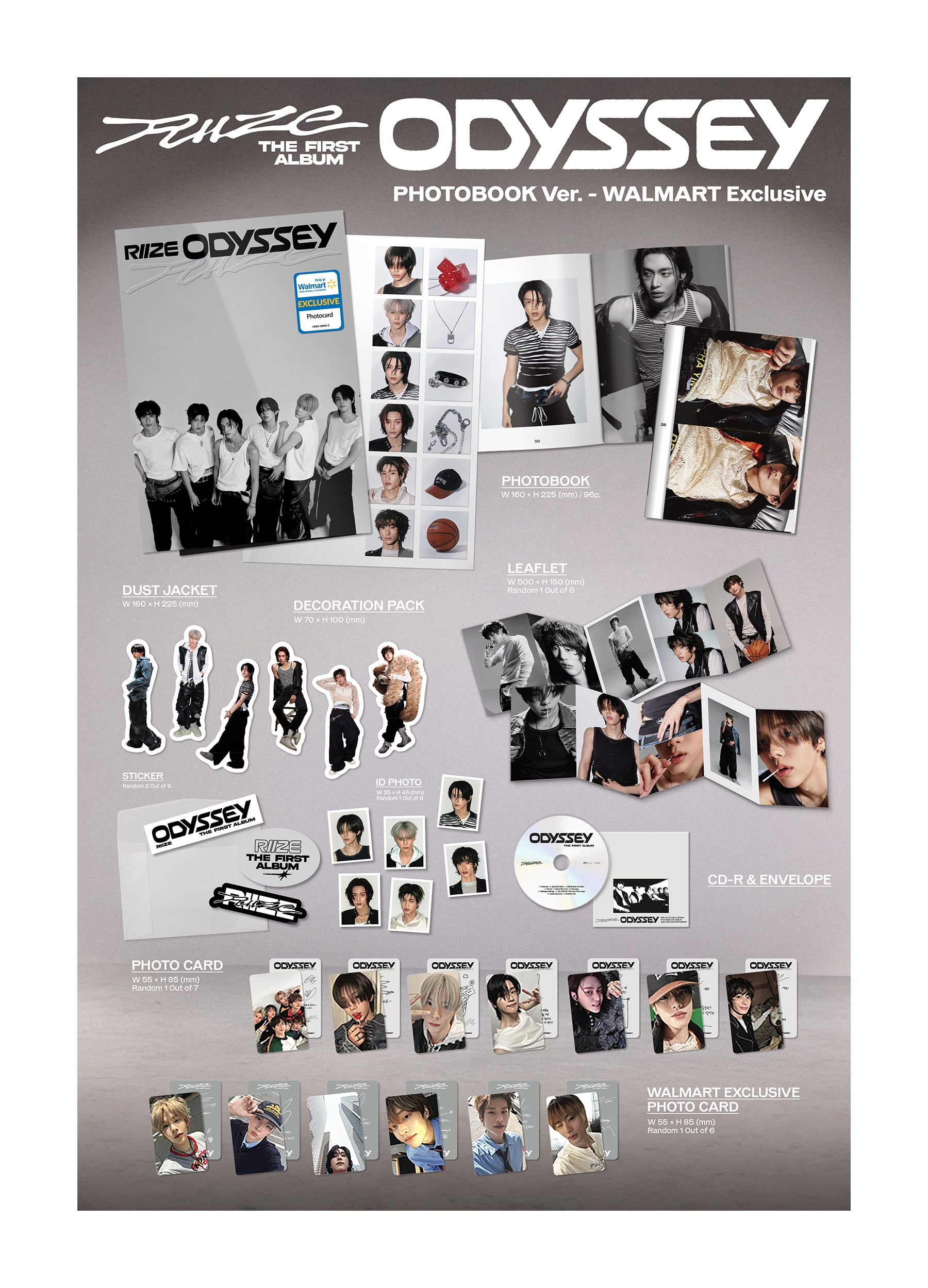 RIIZE - The 1st Album 'ODYSSEY' (PHOTO BOOK Ver.) (Walmart