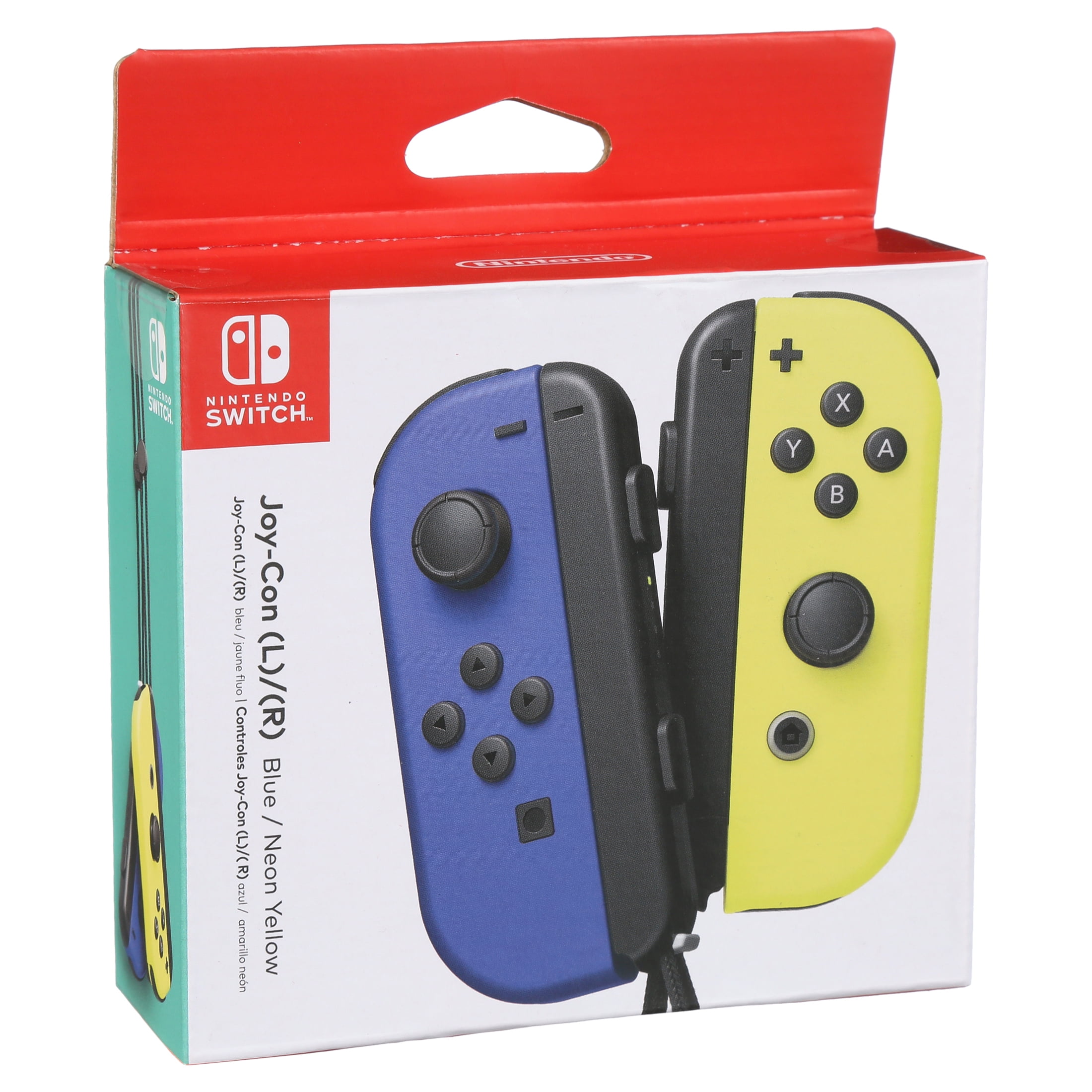 Nintendo Switch Joy-Con Pair, Neon Purple and Neon Orange, Gaming
