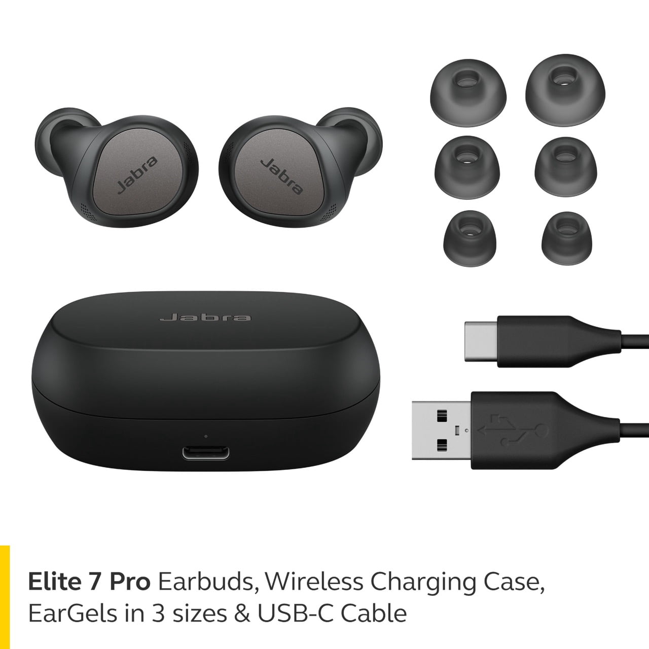 Jabra Elite 7 Pro Wireless Bluetooth Earbuds, In-Ear Phone Calls