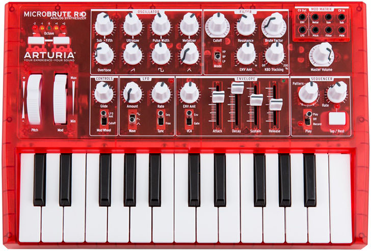 Arturia、MiniBruteとMicroBruteの限定レッド・カラー・エデションを