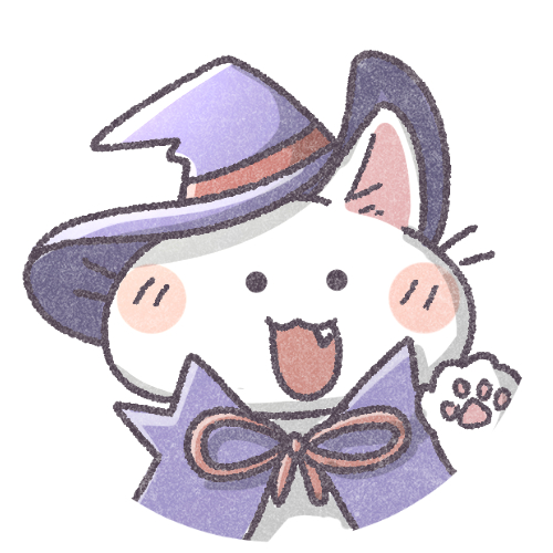 猫魔女さんのフリーアイコン｜かわいいフリーアイコン・イラストの無料