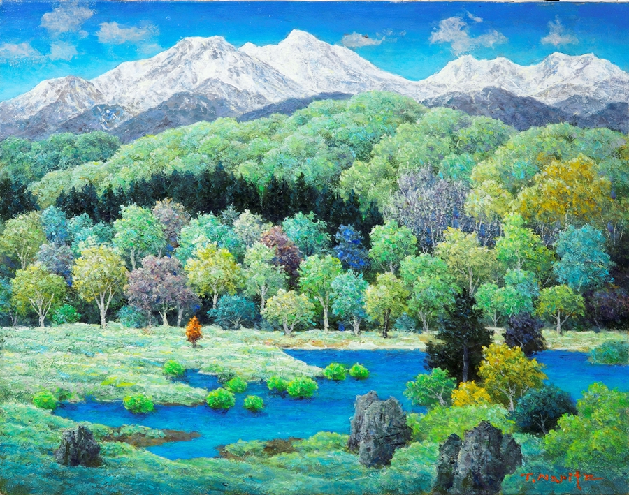 今月のおすすめ作品＜緑の風＞ | 一枚の繪