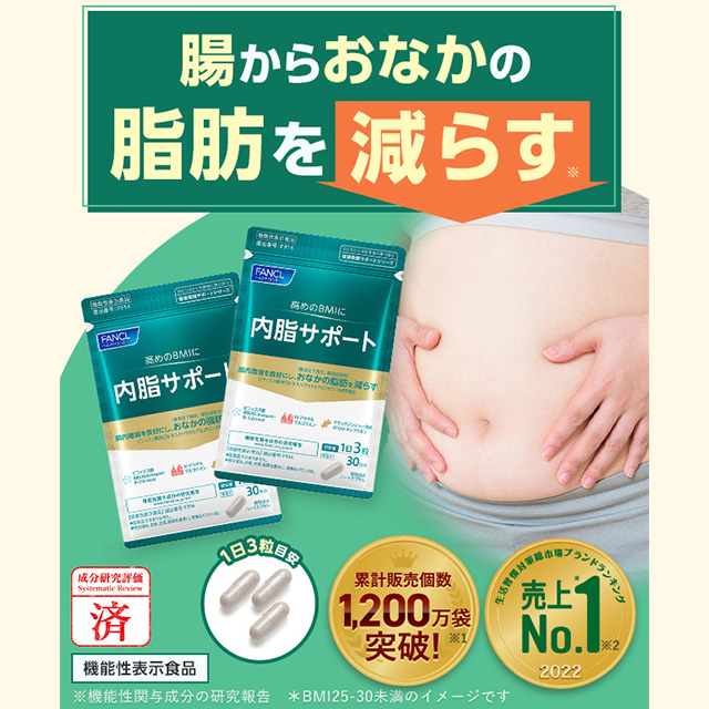 内脂サポート 30日分 ＜機能性表示食品＞公式 FANCL サプリ ないし