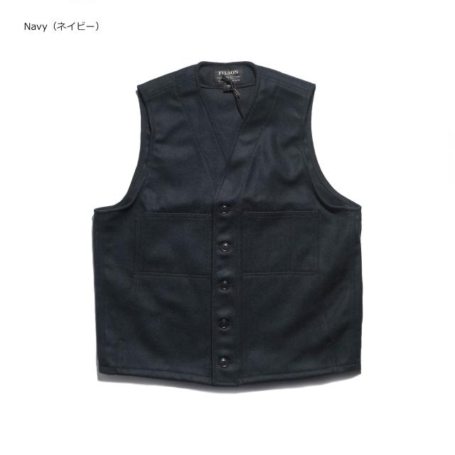 フィルソン FILSON マッキーノ ウール ベスト ソリッドカラー｜ メンズ