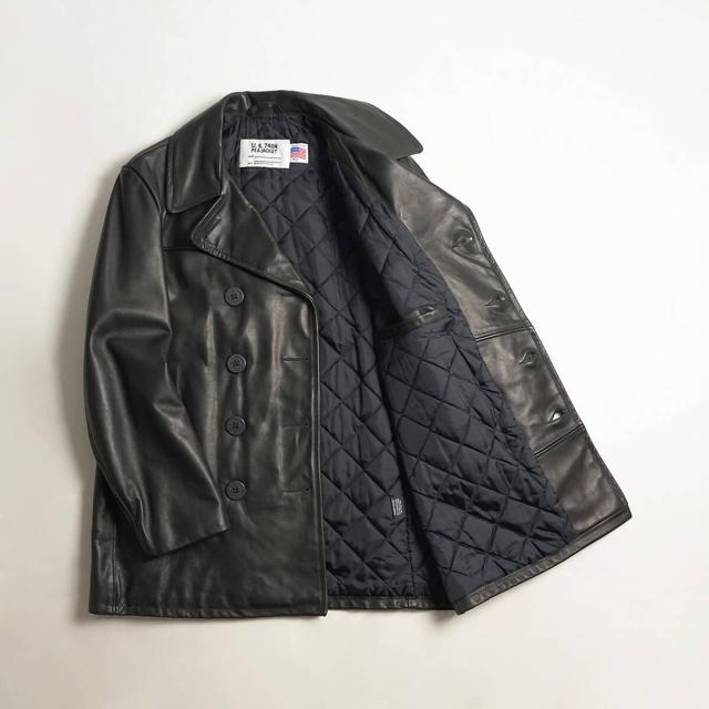 ショット SCHOTT 140 メンズ レザー ダブル ピーコート BIG SIZE