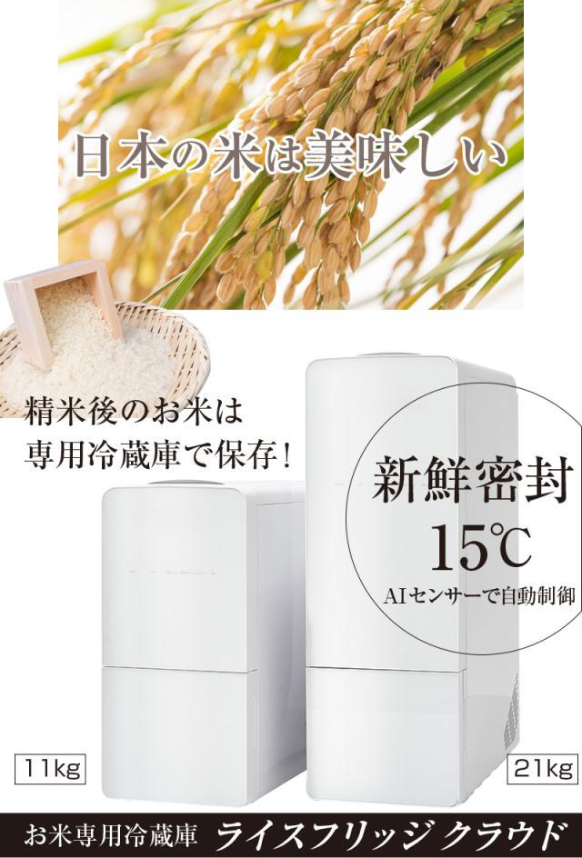 米びつ 冷蔵庫 ライスフリッジ クラウド 21kg 白米21kg 米 冷蔵庫 コメ