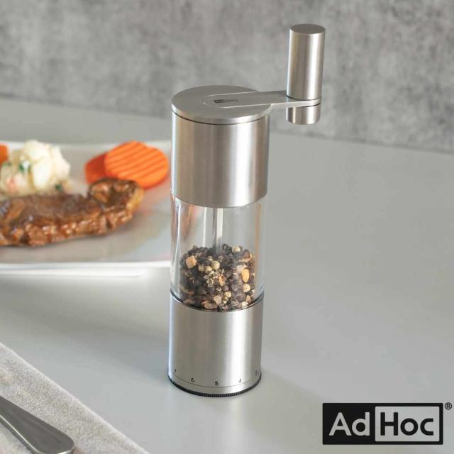 スパイスミル ソルト＆ペッパーミル SELECT AdHoc （ 手動 粗さ調節 塩