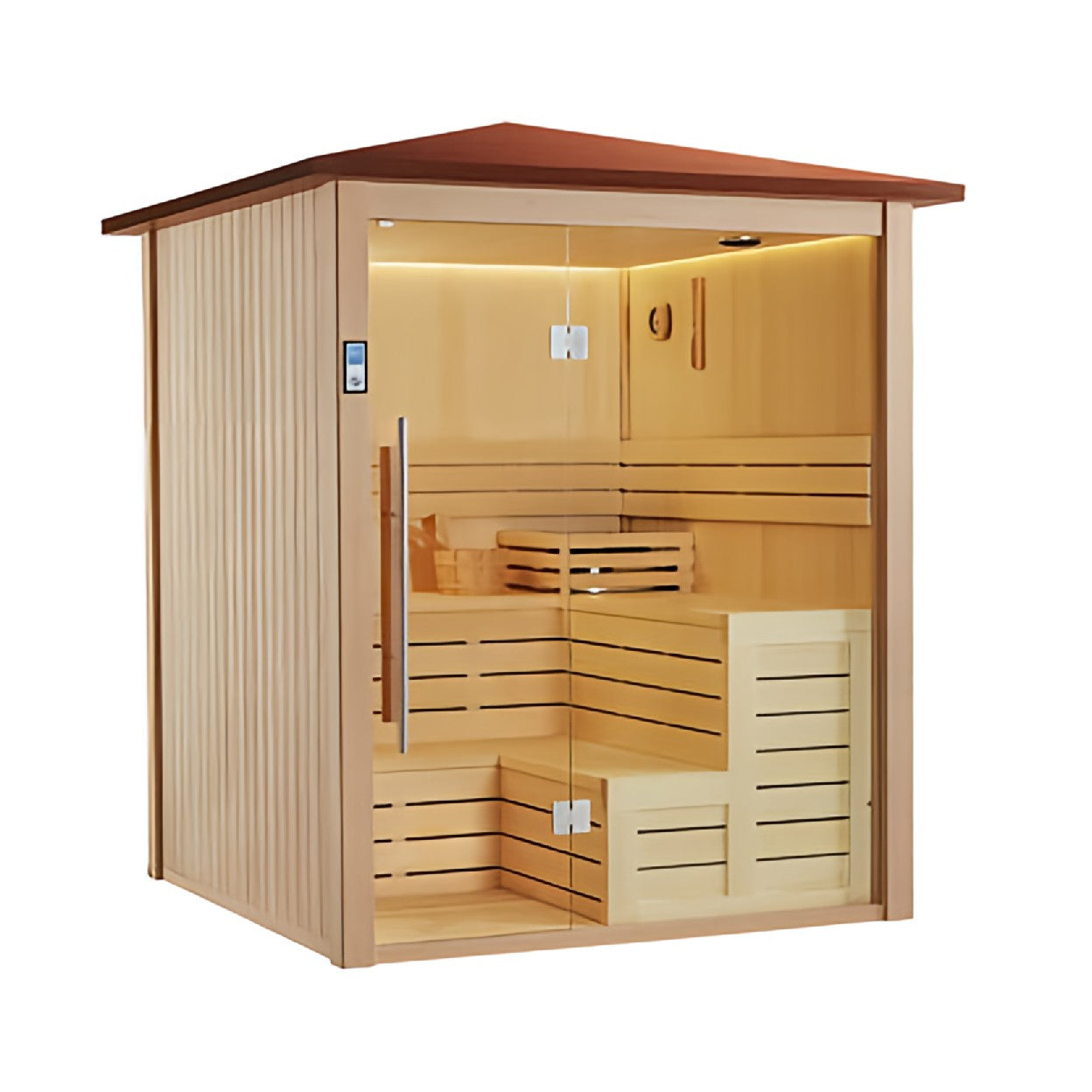 屋外サウナ | オープンスカイサウナ | 4人用 | J-WSD-1817LT