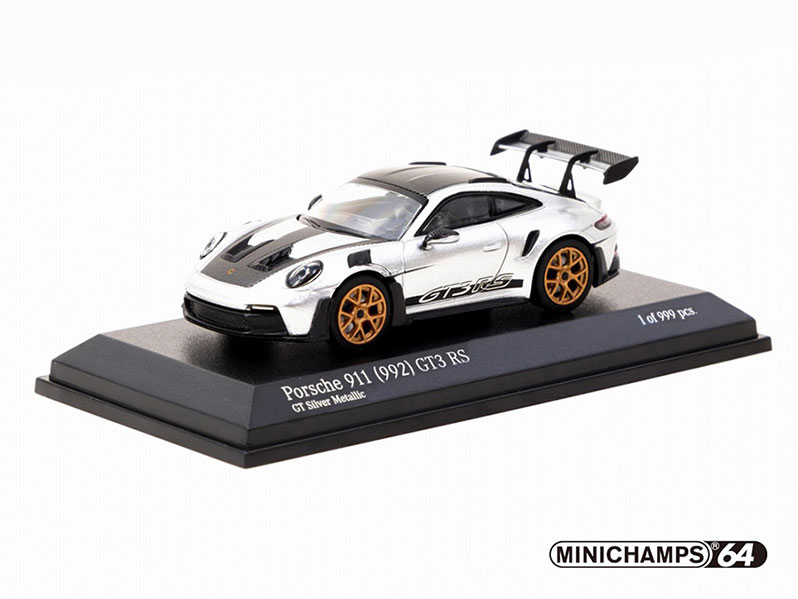 T64MC-005-SL 1/64 Porsche 911 (992) GT3 RS GT Silver Metallic