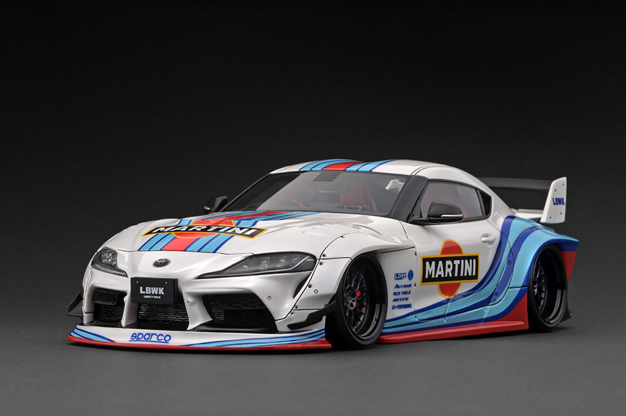 IG2654 1/18 LB-WORKS TOYOTA SUPRA (A90) White/Blue/Red | LINE UP