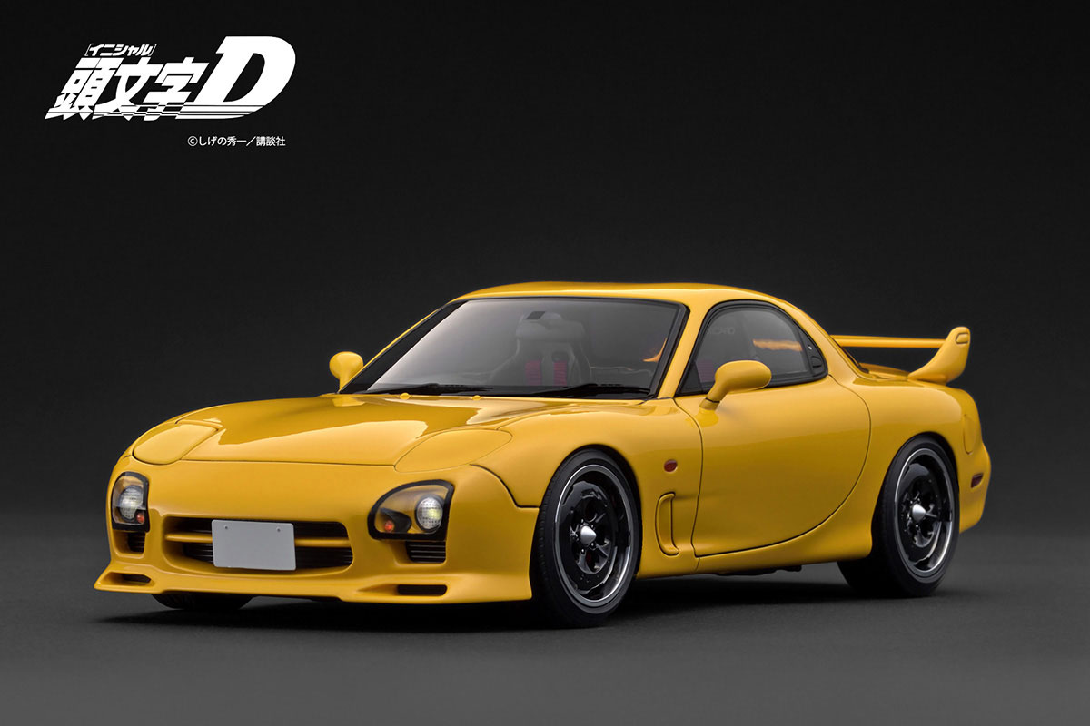 IG3940 1/18 INITIAL D Mazda RX-7 Mazda Speed A-spec(FD3S) Yellow