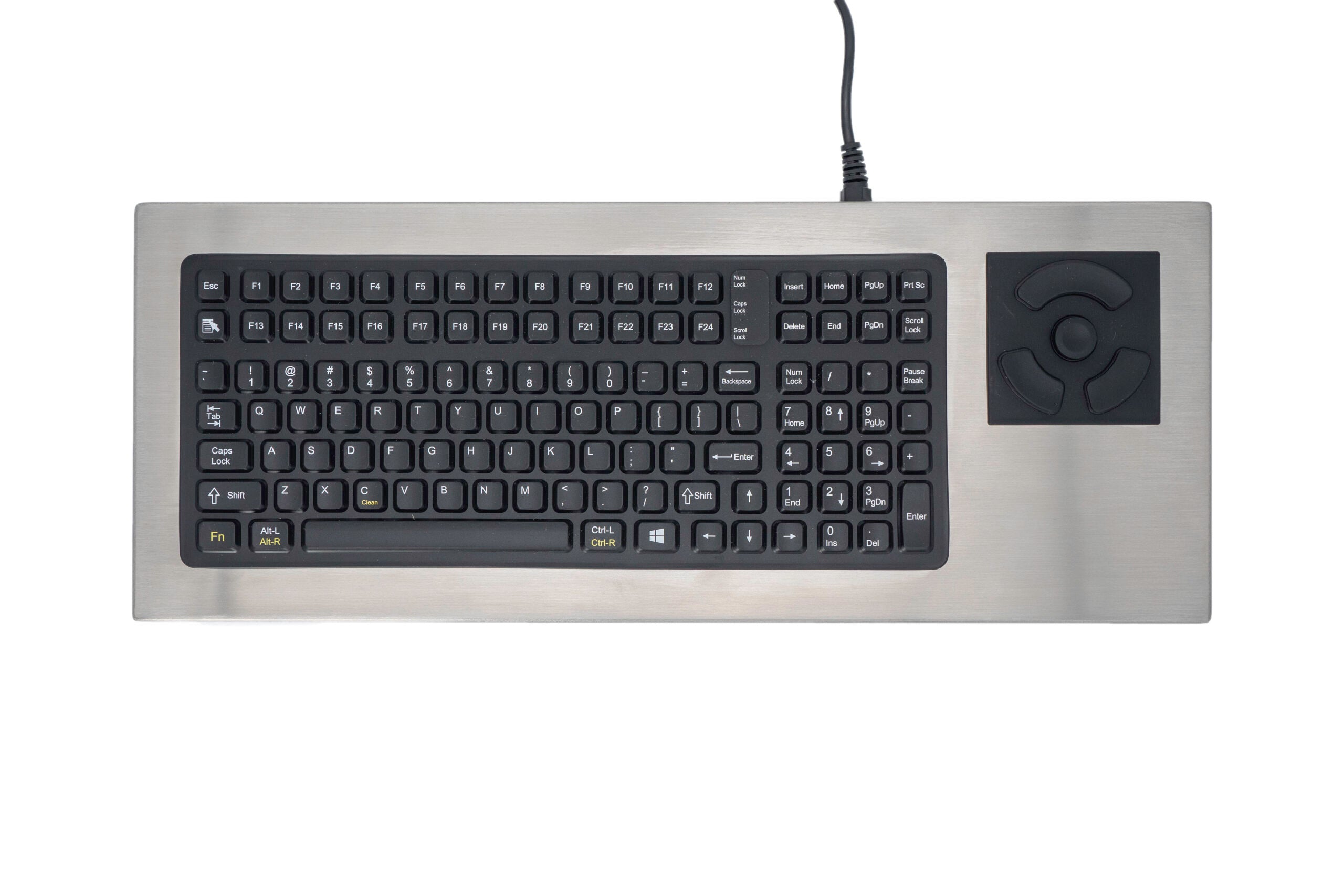 Stainless Steel Keyboard with Pointer - DT-2000-FSR – ikey