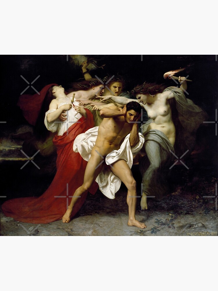 William-Adolphe Bouguereau Orestes Pursued By The Furies