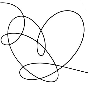 BTS Love Yourself Flower- Minimalist heart