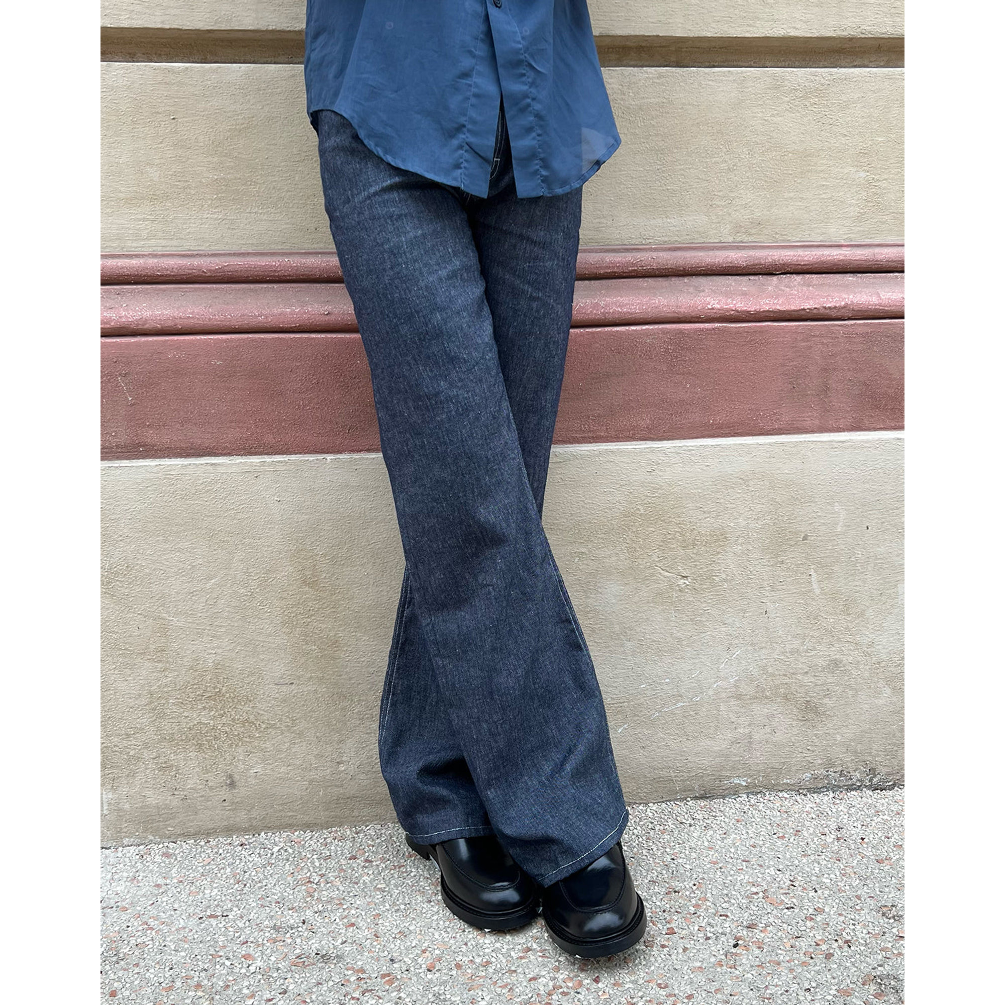 Casual Rold Skov Jeans Bootcut Raw di moda | Ventis