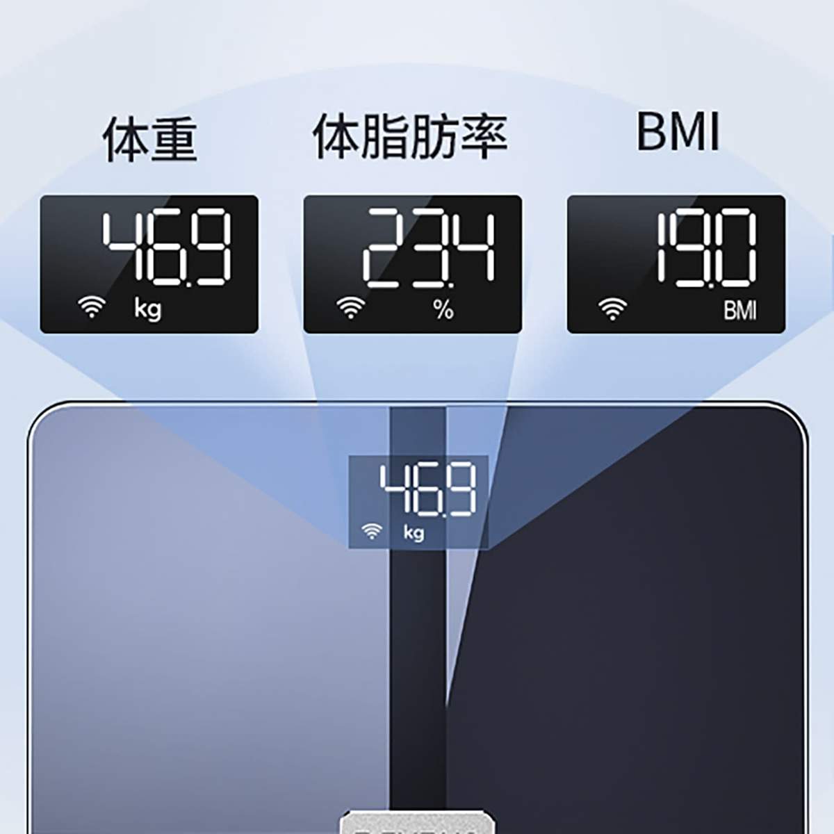 体組成計 Premium 体重計 25-7295-00 RENPHO ES-WBE28(ブラック