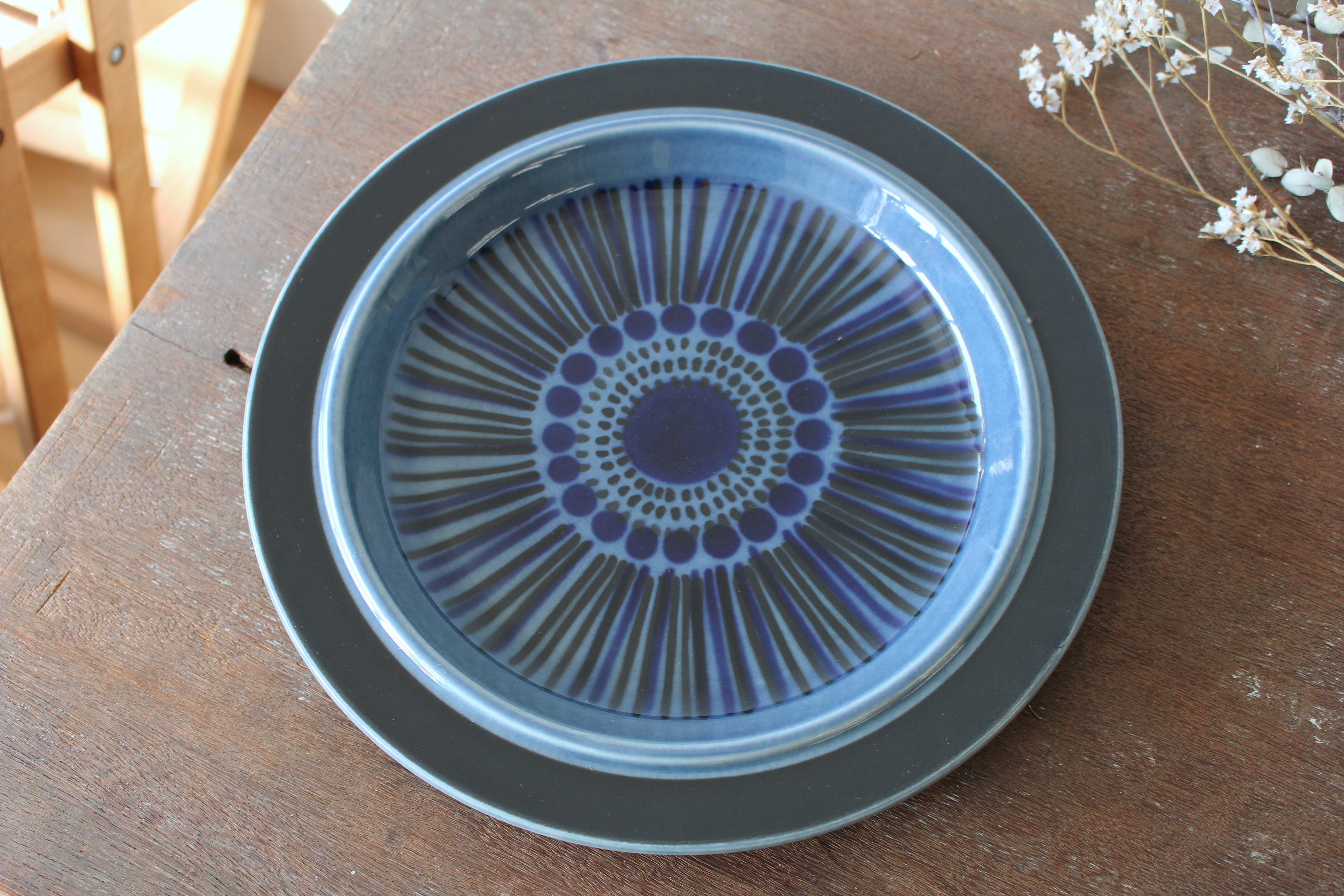 ARABIA(アラビア) / Blue Kosmos(ブルーコスモス) プレート 26cm – Imaya