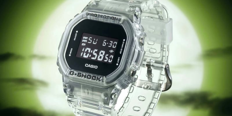 Casio G-Shock DW-5600 SKE-7JF Transparent Release | Hypebeast