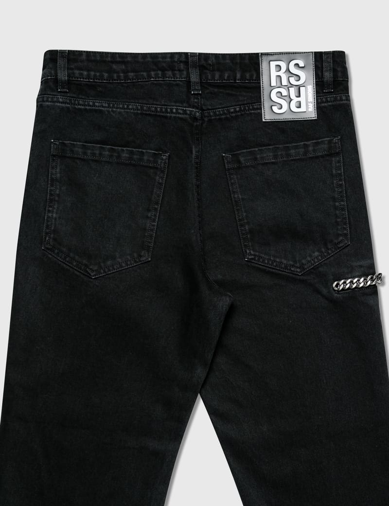 Raf Simons - Zipped Pocket Cropped Denim Pants | HBX