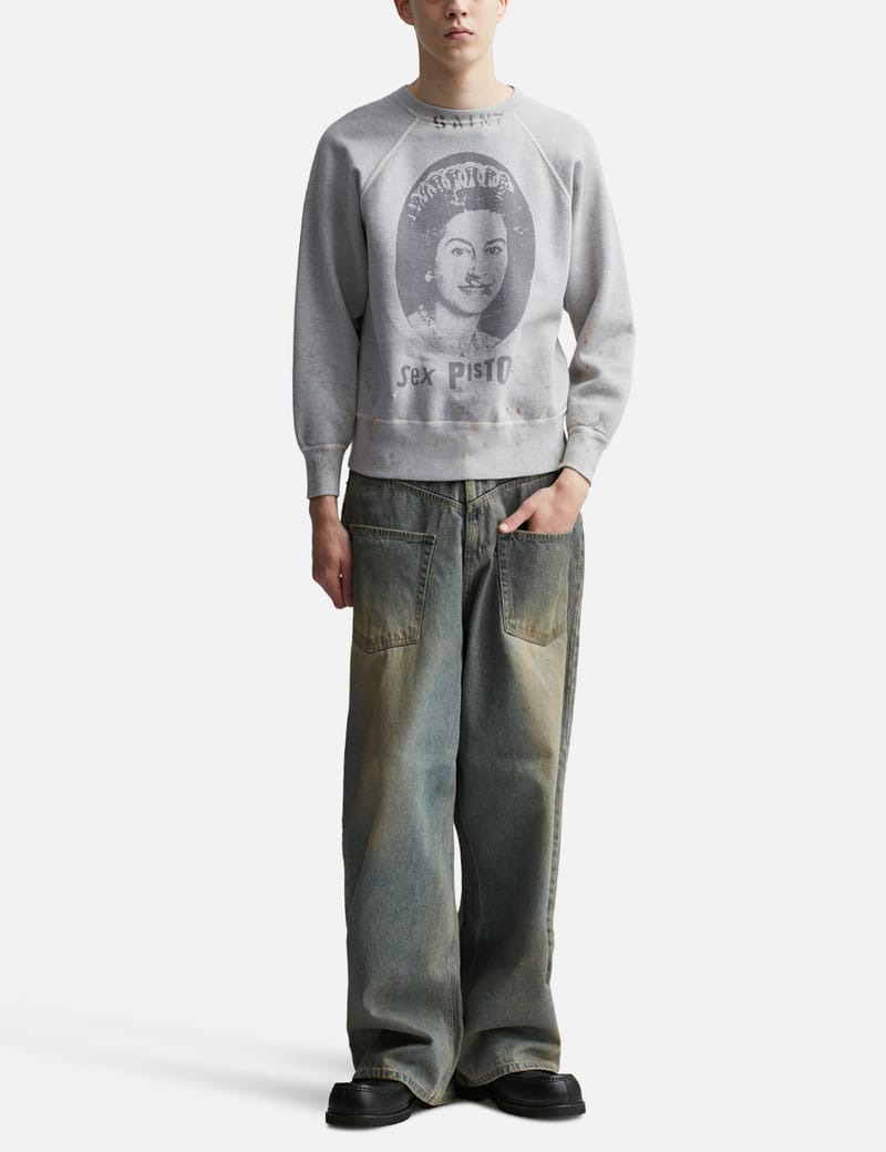 セント マイケル - Saint Mxxxxxx Sex Pistols Queen Sweatshirt | HBX