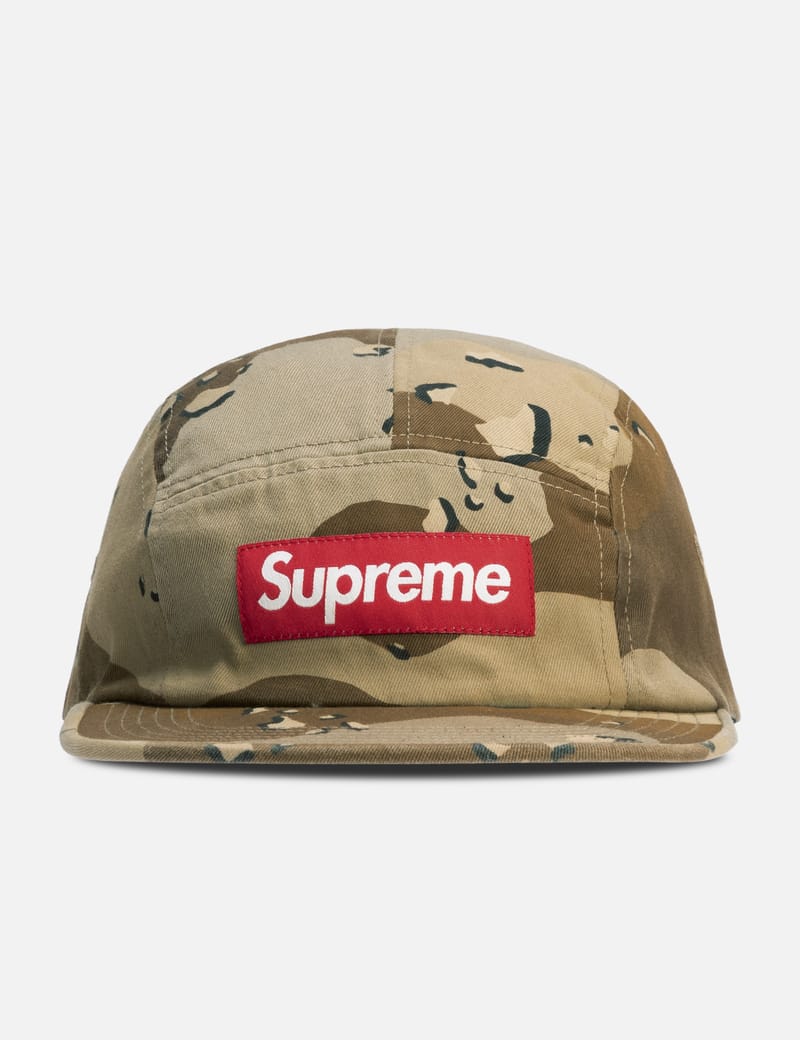 Supreme FW17 Washed Chino Twill Camp Cap - Camo 5-panel with
