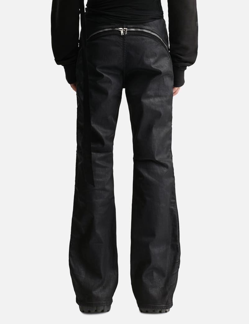 Rick Owens Drkshdw - Hollywood Bolan Banana In Wax Stretch Denim | HBX