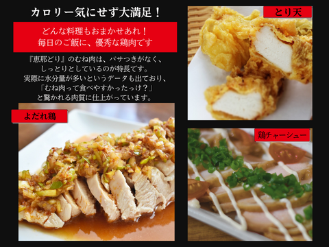 しっとりやわらか／岐阜県産 【恵那どり】 むね肉 1kg （冷蔵）：岐阜