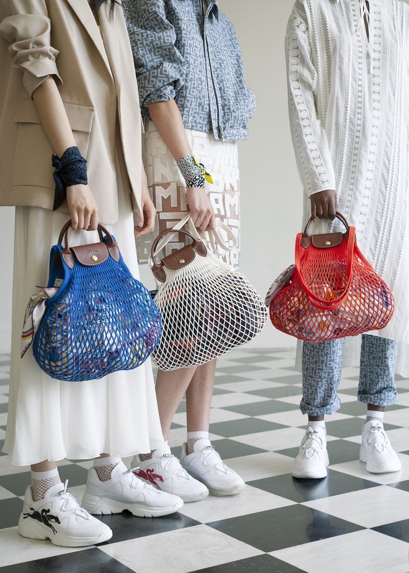 ロンシャン』の新作バッグは『フィルト』とコラボしたネットバッグ