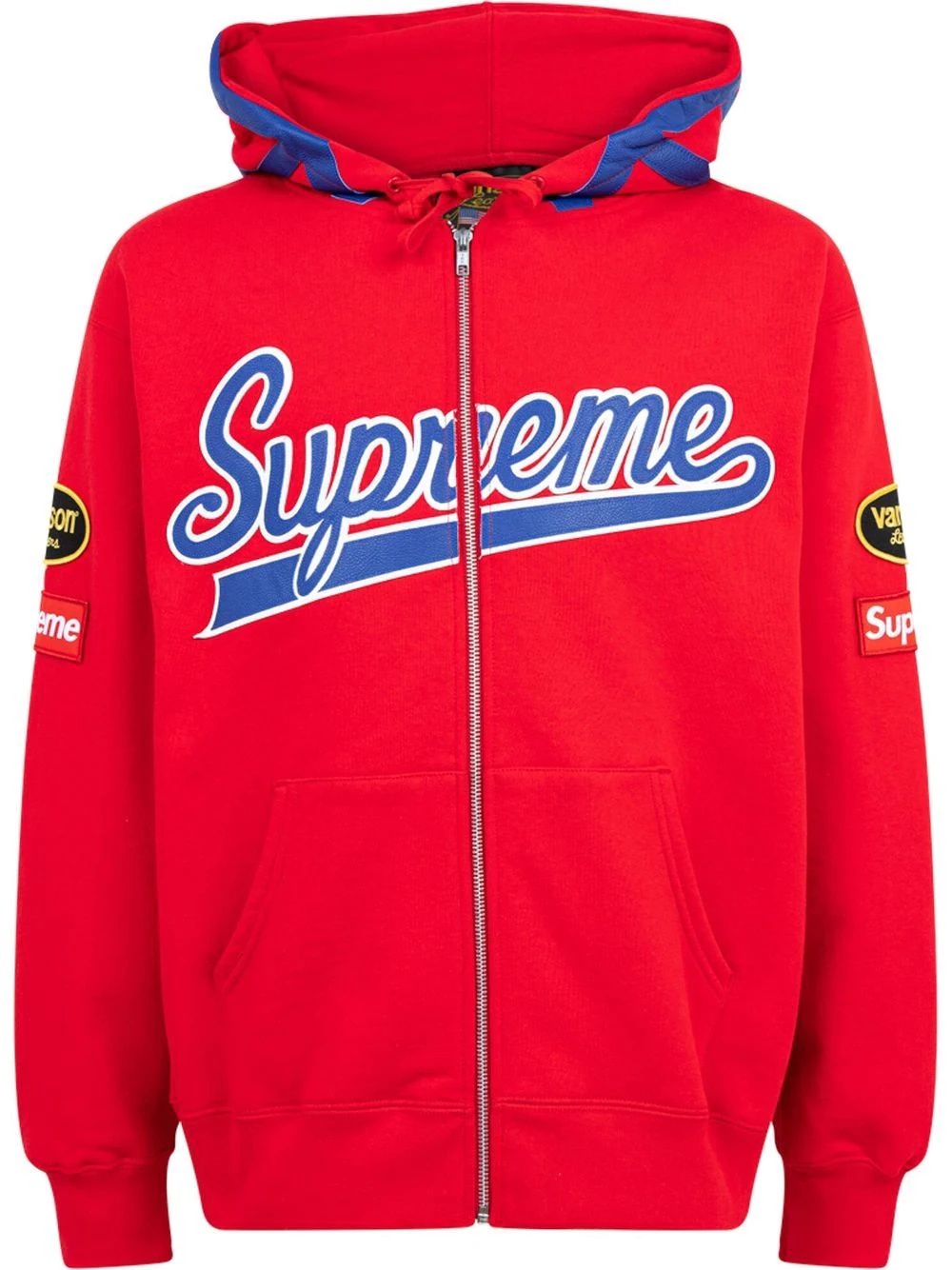 Supreme x Vanson Leathers Spider zip-up hoodie | REVERSIBLE