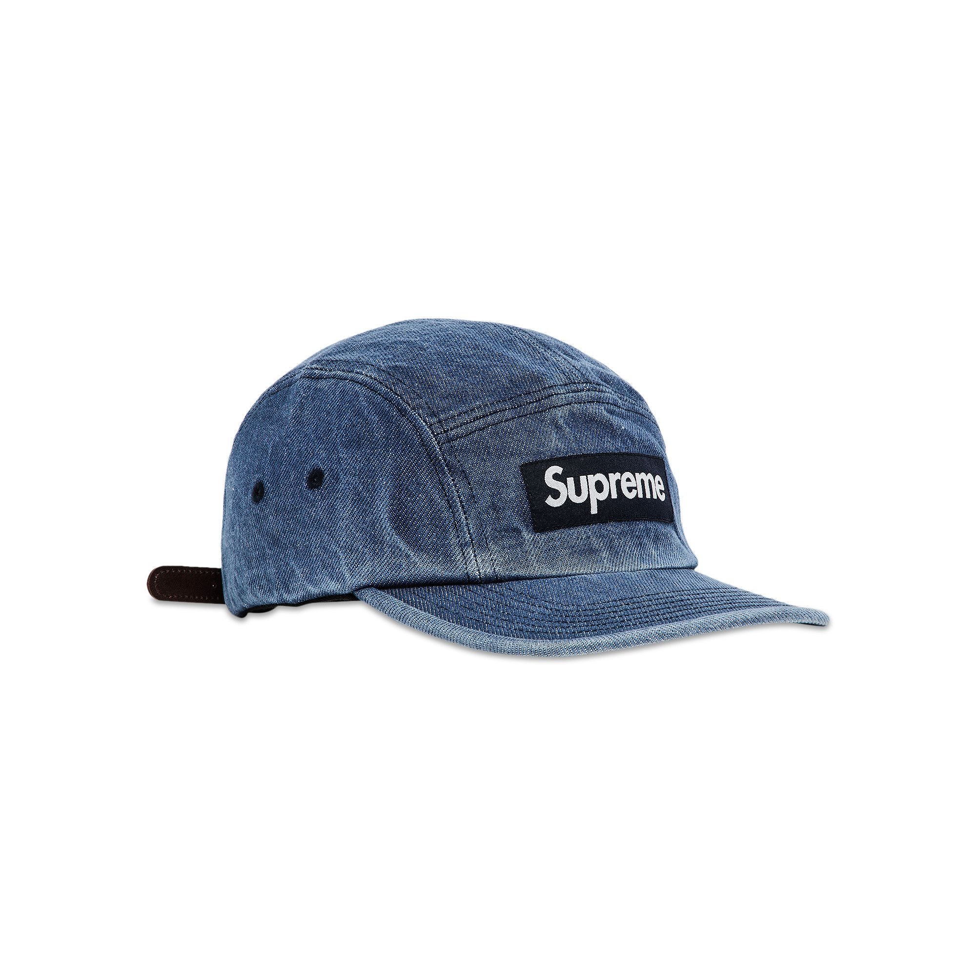Supreme Supreme Washed Chino Twill Camp Cap 'Denim' | REVERSIBLE
