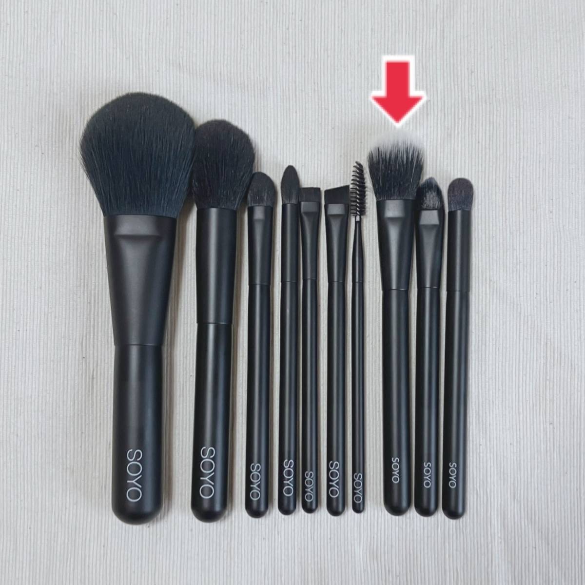 SOYO メイクブラシ10本セット ケース付MIYABI SOYO メイクブラシ10本