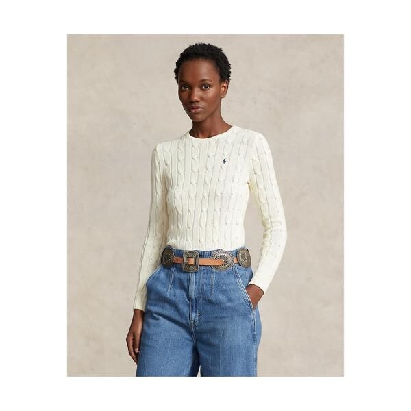 ケーブルニット コットン クルーネック セーター | ポロ ラルフ