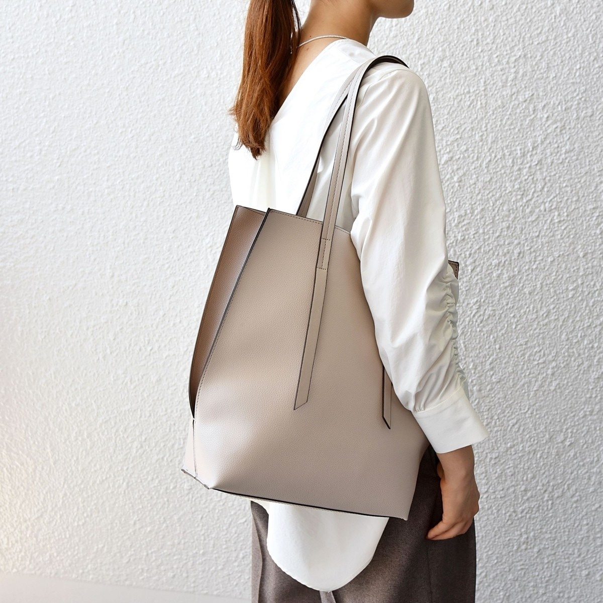 SHIPS any: ポーチ付き バイカラー A4 トート バッグ | シップス