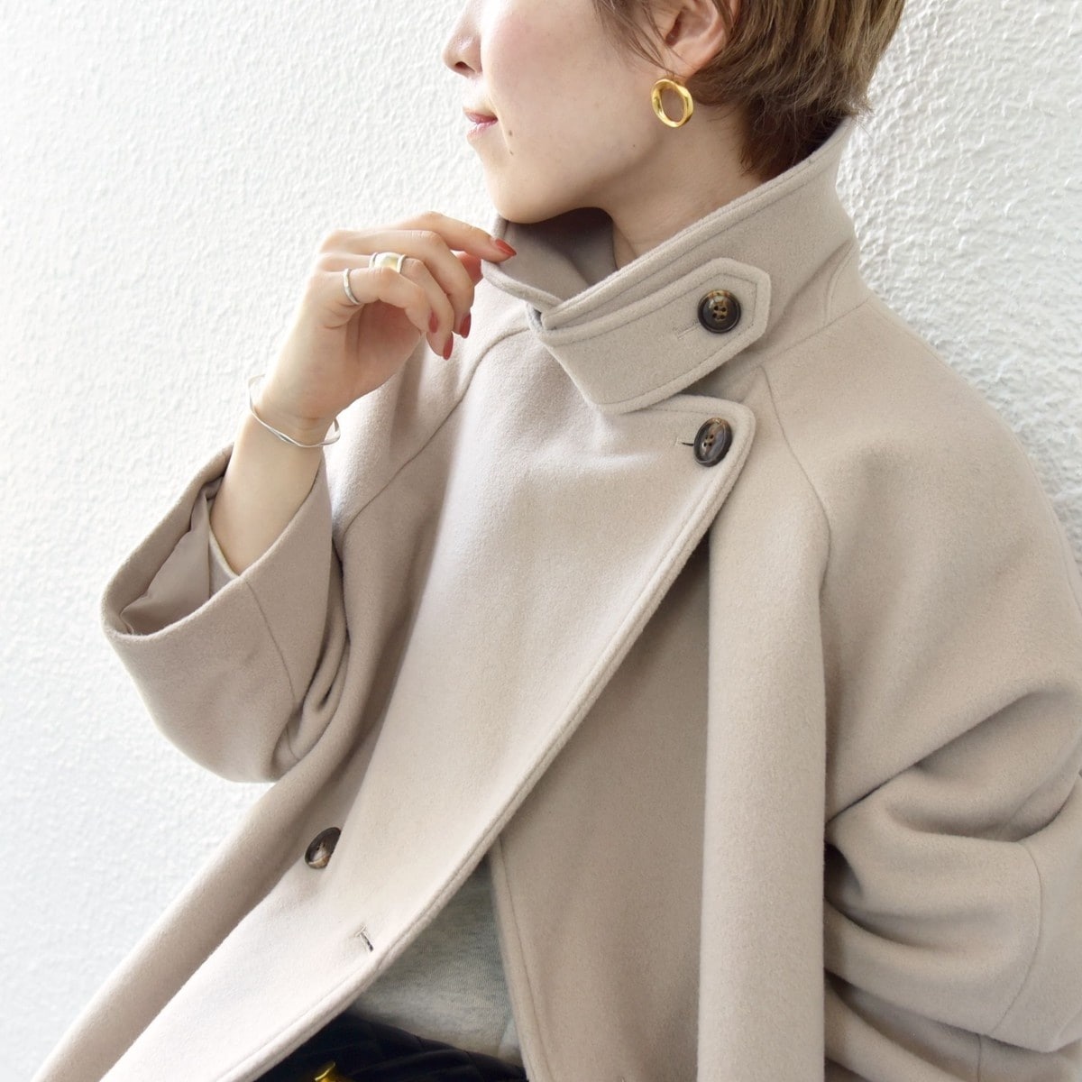 SHIPS any: PONTETORTO スタンド & ダブル カラー コート | シップス