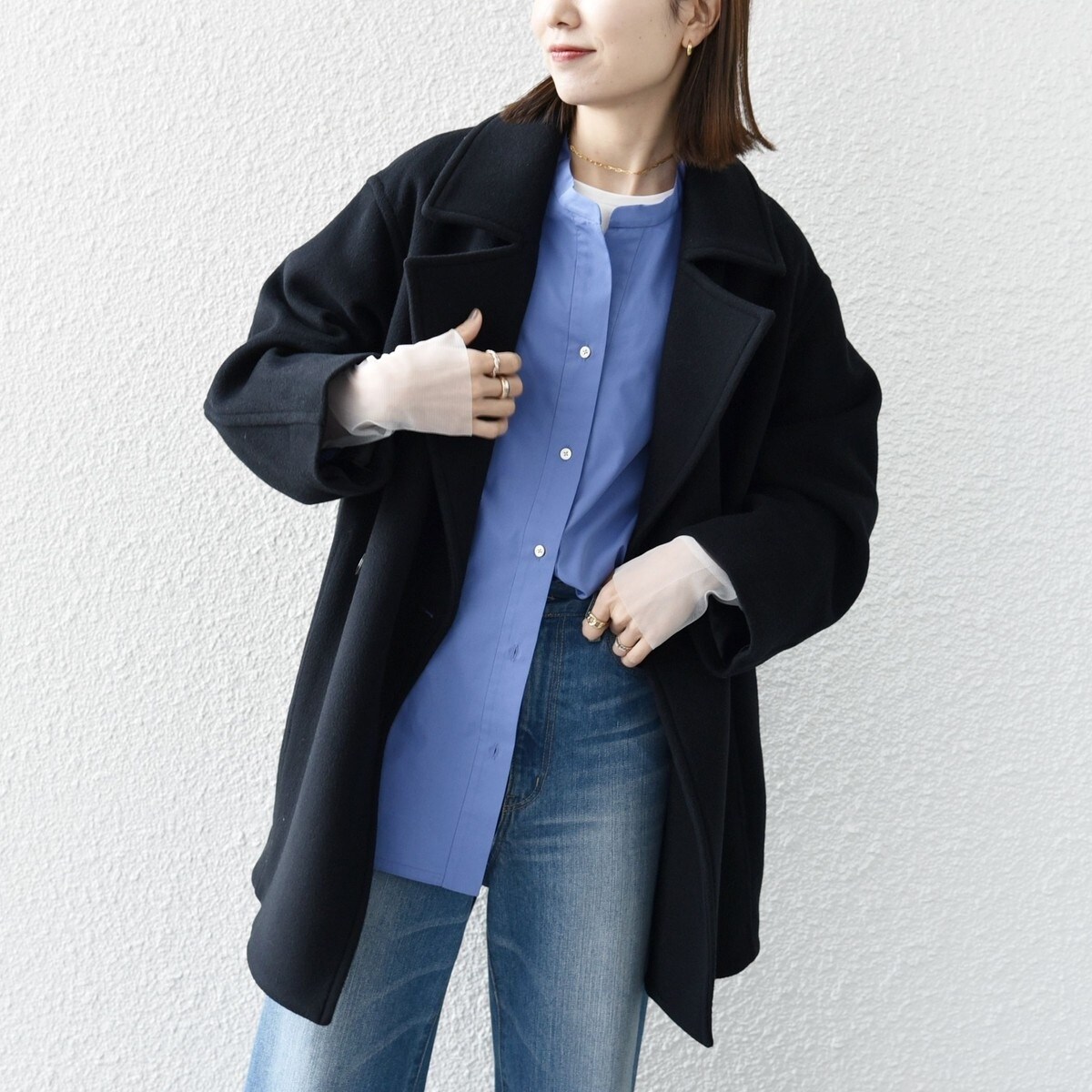 SHIPS any: テーラード コクーン ショート コート | シップス エニィ