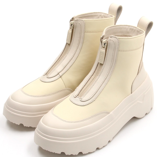 レディース エクスプローラー アンクル ジップ フラットフォームブーツ