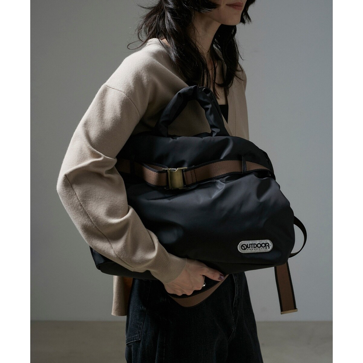 追加・A4対応】【OUTDOOR PRODUCTS for SALON】別注2WAY横型トートバッ