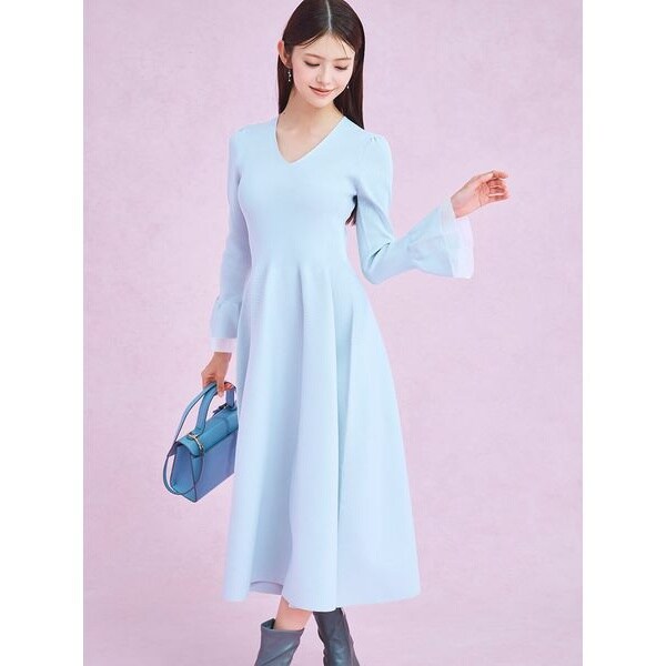 ウォッシャブル】シアーミックスホールガーメントワンピース | セル