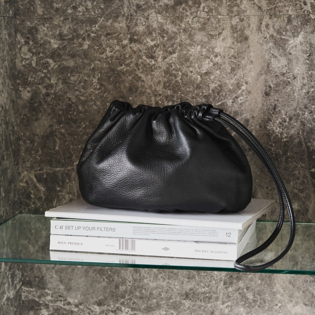 SNS人気】レザー巾着4WAYショルダーバッグ(CE-1454) | ラシット(russet