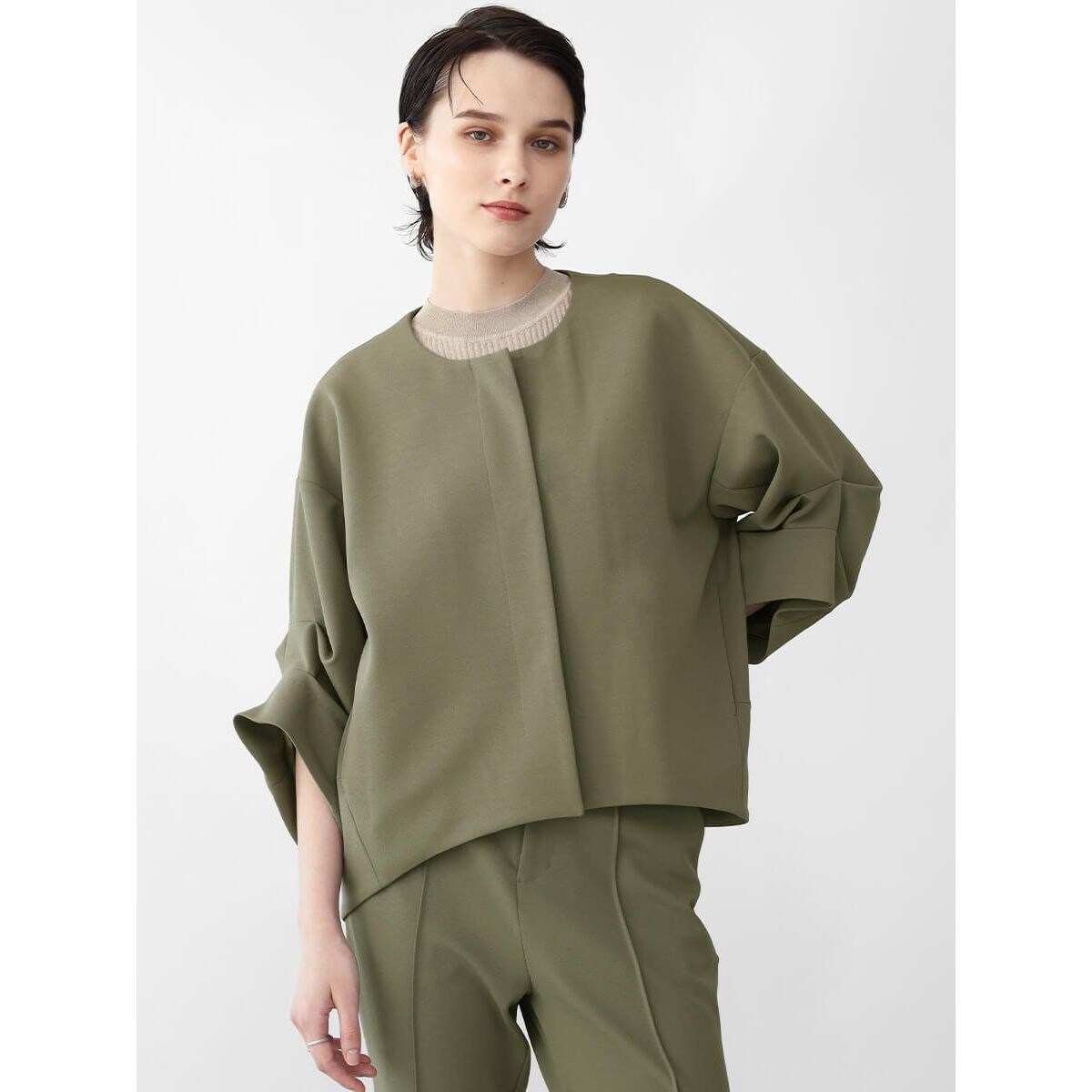 アームギャザージョーゼットジャケット | アーガ(Aga) | マルイウェブ