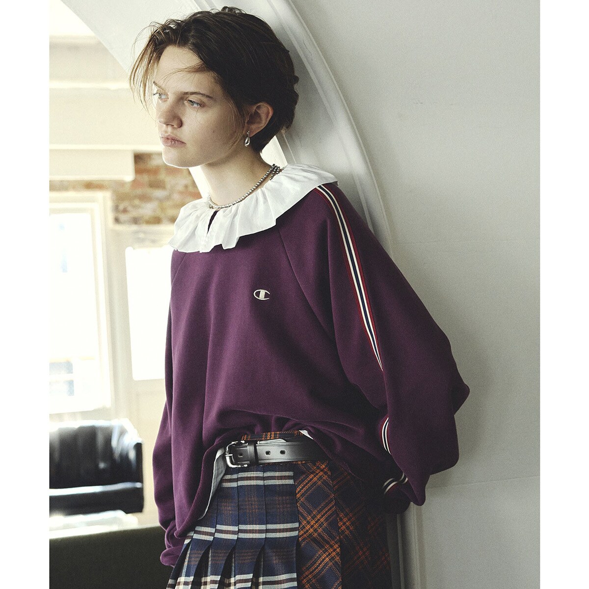 Champion別注】ROSE BUD×Champion SIDE LINE SWEAT | ローズバッド