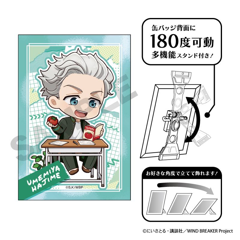 WIND BREAKER_アート缶バッジ 梅宮一 ぷちクラ | colleize | マルイ