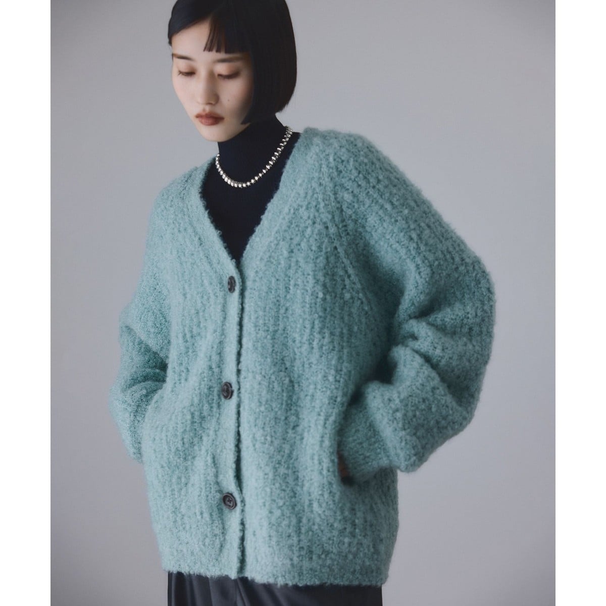モヘヤウールニットカーディガンブルゾン | アダムエロペ(ADAM ET ROPE